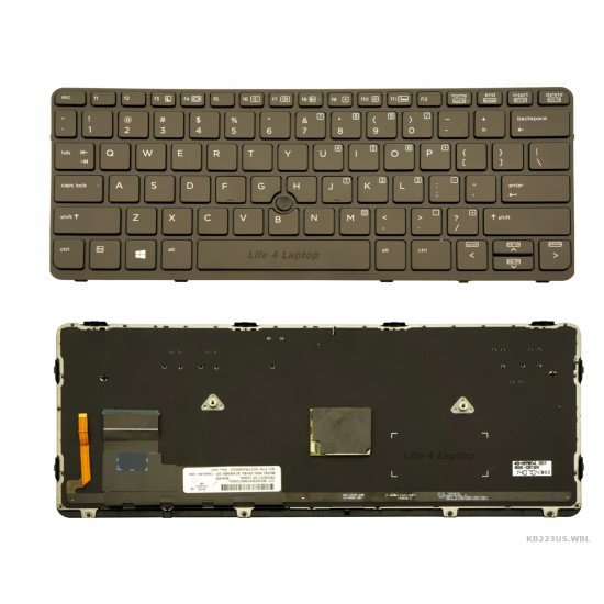 Klaviatūra HP Elitebook 720 G1 720 G2 820 G1 820 G2 US su apšvietimu