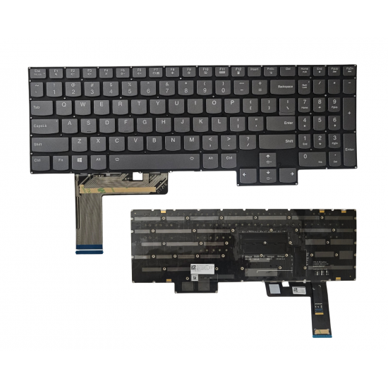 Klaviatūra Lenovo Legion 7 16ACHG6 7 16ITHG6 7 16ARX8H 7 16IRX9H US pilka su spalvotu apšvietimu Klaviatūra Lenovo Legion 7 16ACHG6 7 16ITHG6 7 16ARX8H 7 16IRX9H US pilka su spalvotu apšvietimu