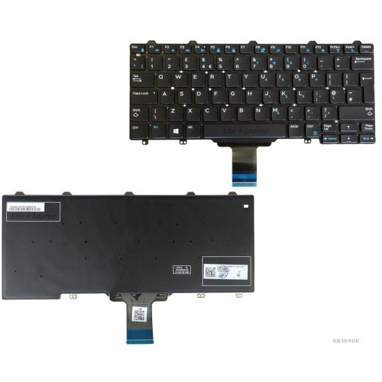 Klaviatūra Dell Letitude E3340 E5450 E7450 UK