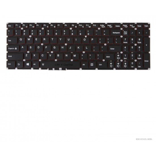 Klaviatūra Lenovo U530 Y50-70 US su apšvietimu