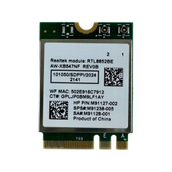 WiFi Adapteris HP NGFF M.2 2230 Wi-Fi 6 card 2.4G 5GHz Bluetooth 5.0 AW-XB547NF Realtek M91238-001 M91127-002 RTL8852BE