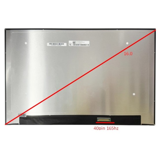 Nešiojamo kompiuterio ekranas 16.0'' Full HD 165hz 40pin EDP Nešiojamo kompiuterio ekranas 16.0'' Full HD 165hz 40pin EDP