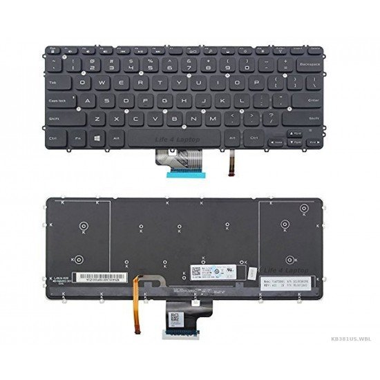 Klaviatūra Dell XPS 15 9350 Precision M3800 US su apšvietimu