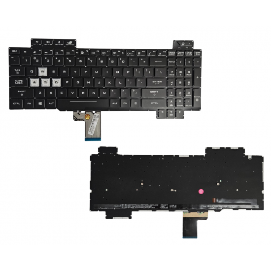 Klaviatūra Asus Rog Strix Scar GL504 GL504G US su spalvotu apšvietimu Klaviatūra Asus Rog Strix Scar GL504 GL504G US su spalvotu apšvietimu