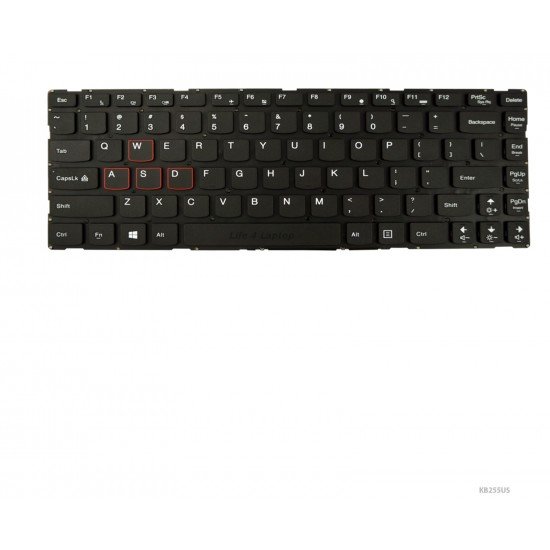 Klaviatūra Lenovo Y700-14ISK Y40-70 Y40-80 US