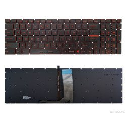 Klaviatūra MSI GE62 GE72 GP62 GP72 GT72 US su raudonu apšvietimu