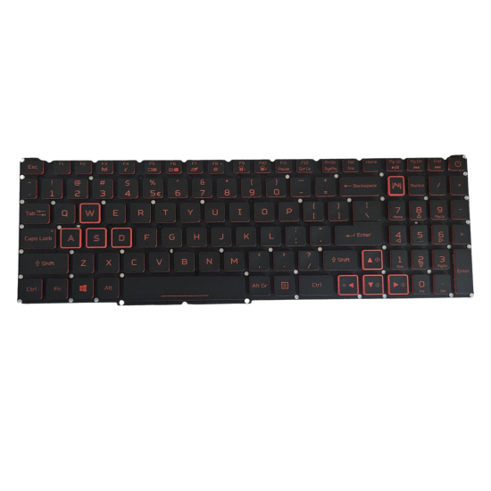 Klaviatūra Acer Nitro AN515-45 AN515-56 AN515-57 US su raudonu apšvietimu