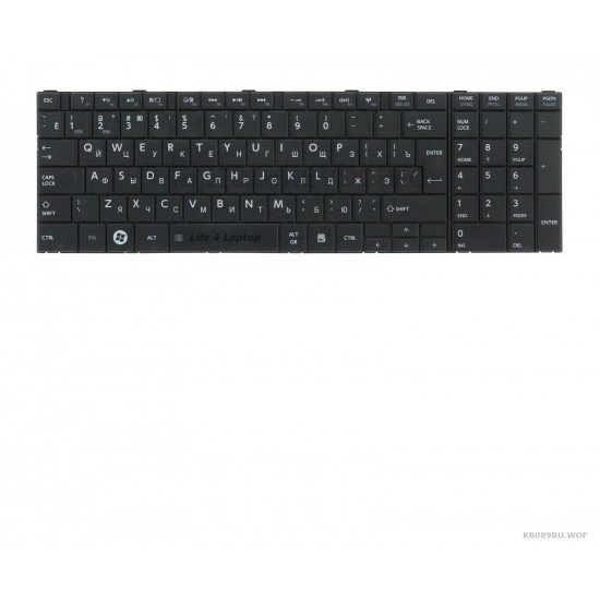 Klaviatūra Toshiba Satellite C850 C855 C870 L850 P850 RU be rėmelio